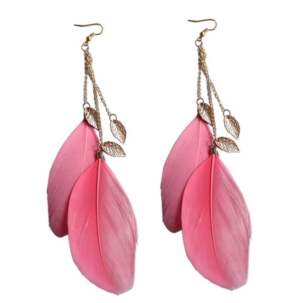 3/$30 Large feather earrings